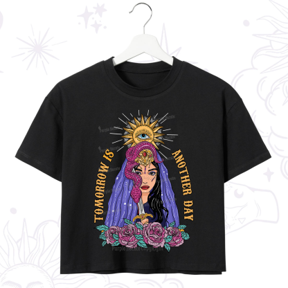 Purplehecate Prophetic Eye Witch Crop T-Shirt