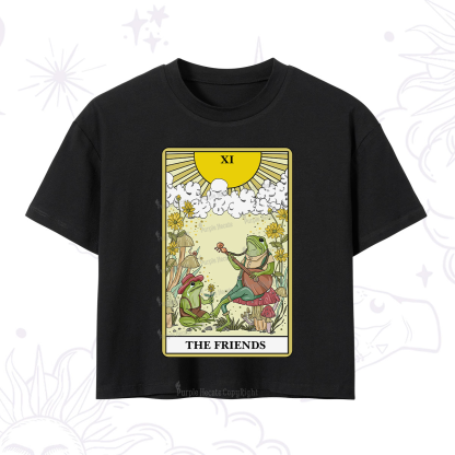 Purplehecate The Friends Tarot Card Crop T-Shirt