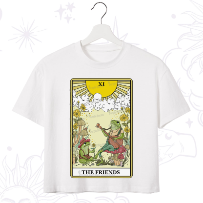 Purplehecate The Friends Tarot Card Crop T-Shirt