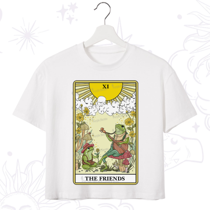 Purplehecate The Friends Tarot Card Crop T-Shirt