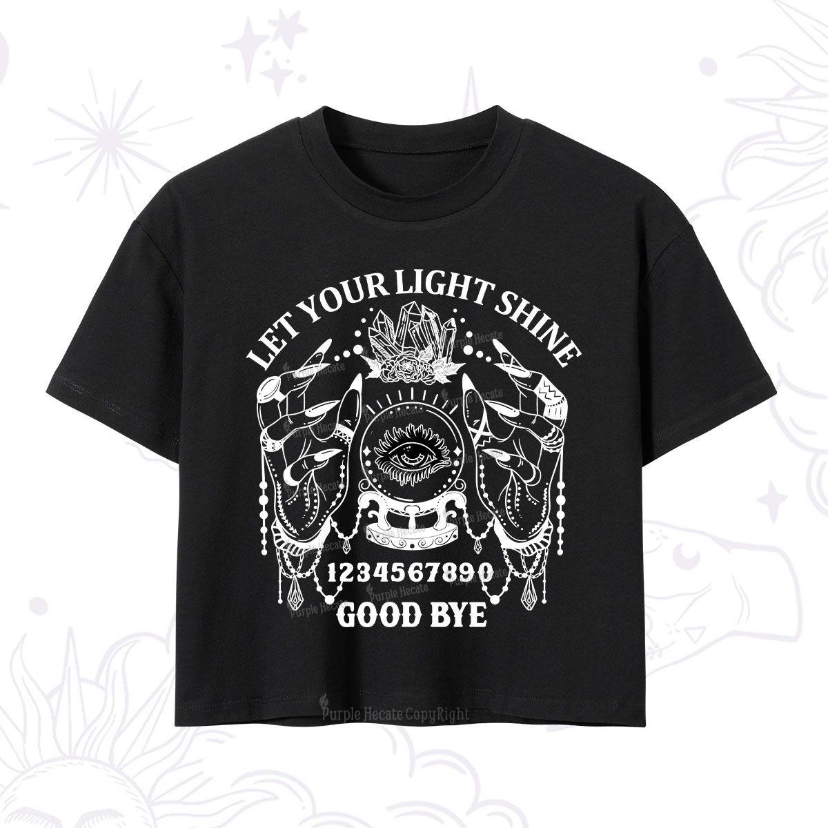 Purplehecate Let Your Light Shine Crop T-Shirt