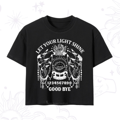 Purplehecate Let Your Light Shine Crop T-Shirt