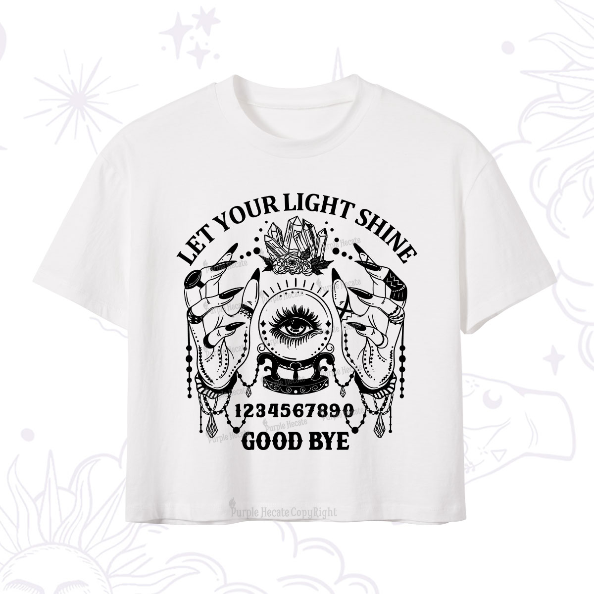 Purplehecate Let Your Light Shine Crop T-Shirt