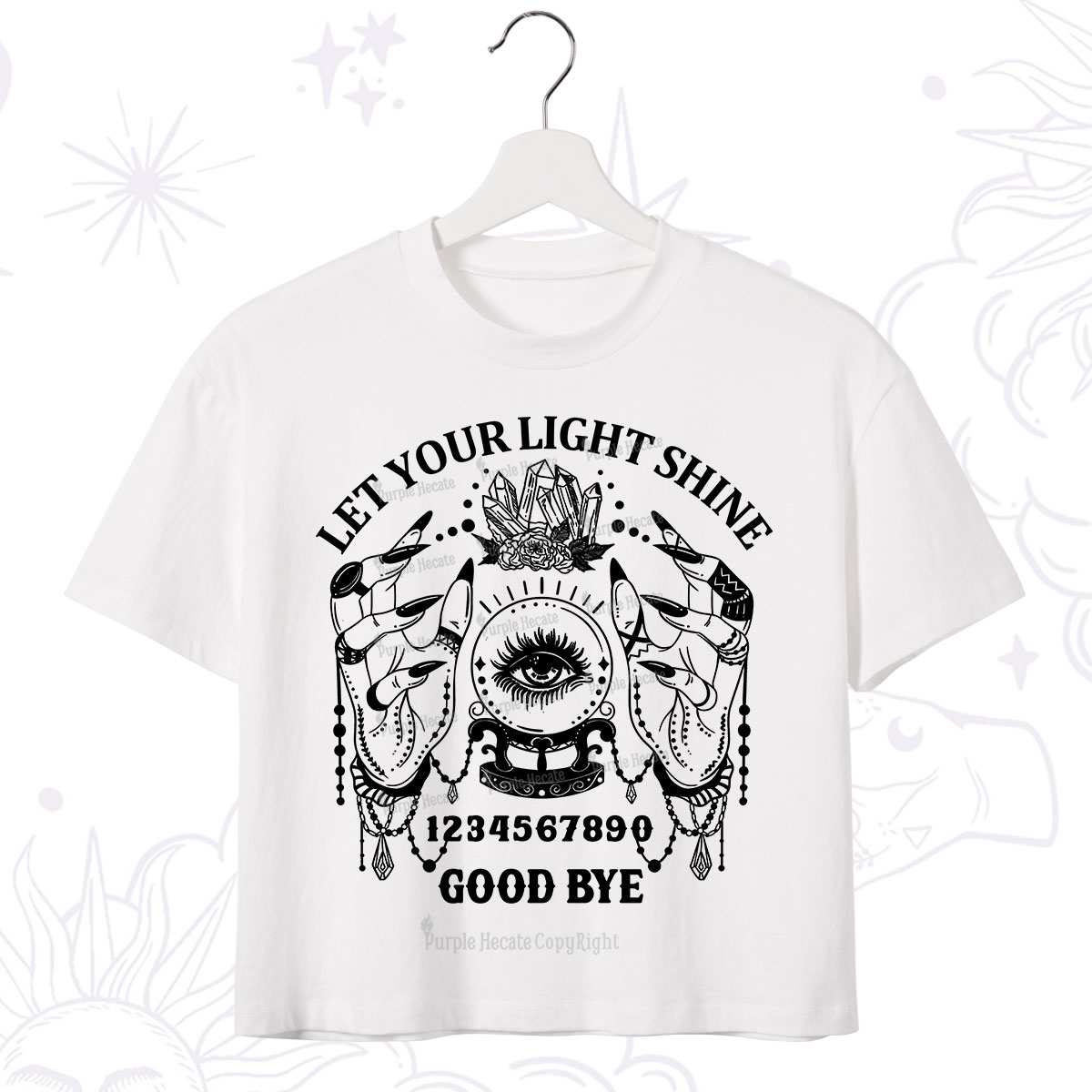 Purplehecate Let Your Light Shine Crop T-Shirt
