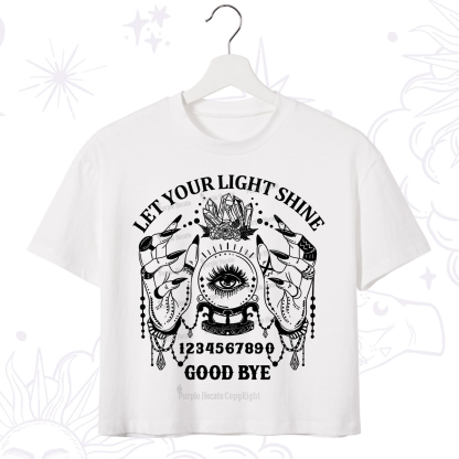 Purplehecate Let Your Light Shine Crop T-Shirt