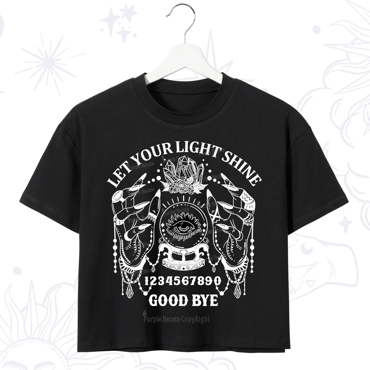 Purplehecate Let Your Light Shine Crop T-Shirt