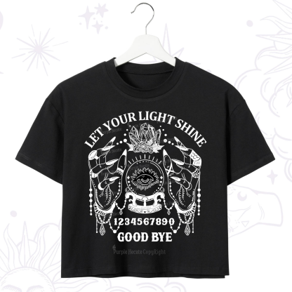 Purplehecate Let Your Light Shine Crop T-Shirt