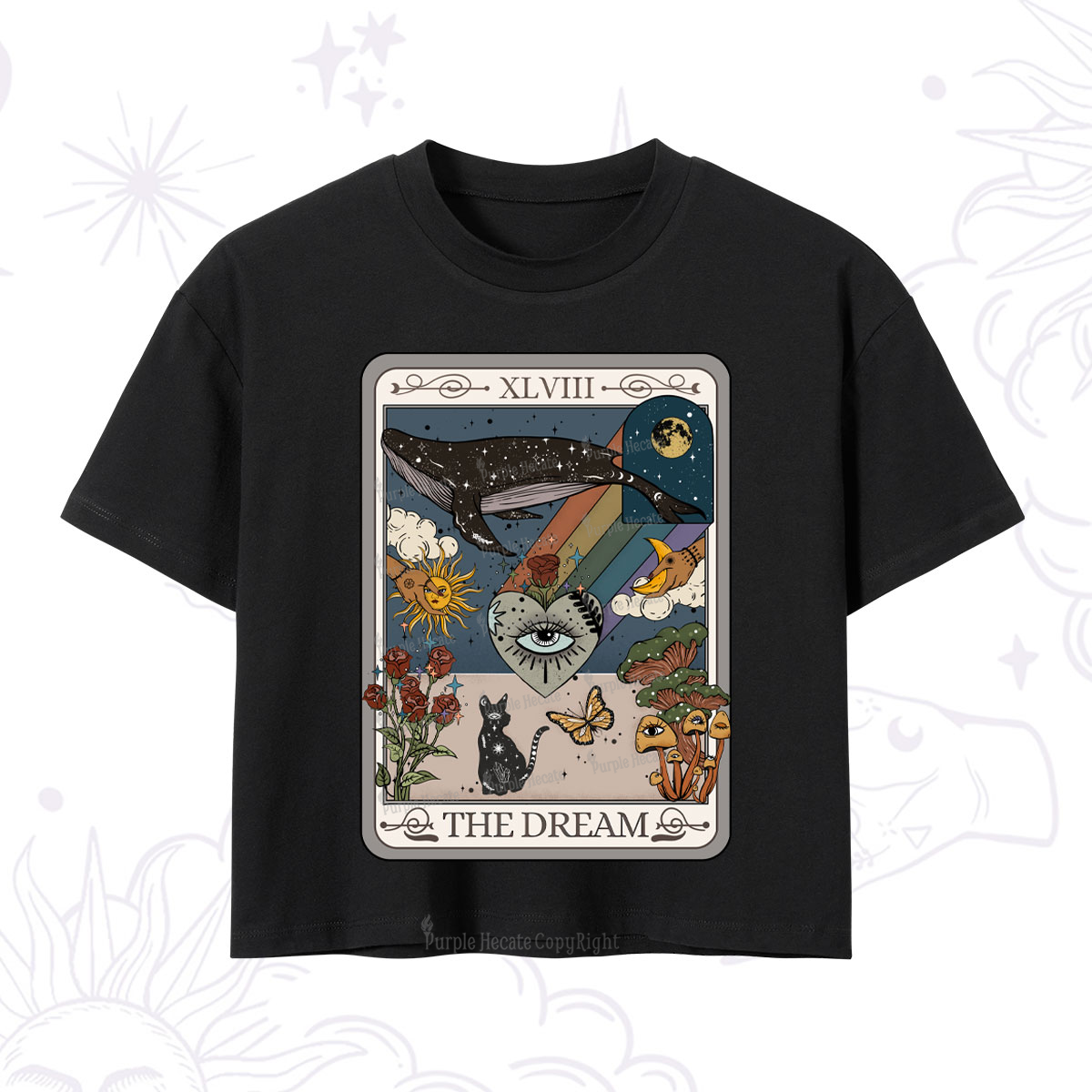 Purplehecate The Dream Tarot Crop T-Shirt