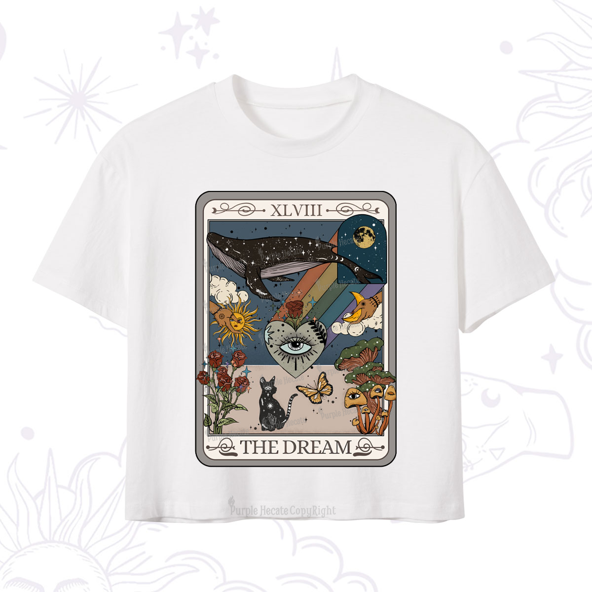 Purplehecate The Dream Tarot Crop T-Shirt