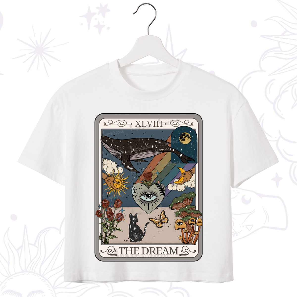 Purplehecate The Dream Tarot Crop T-Shirt