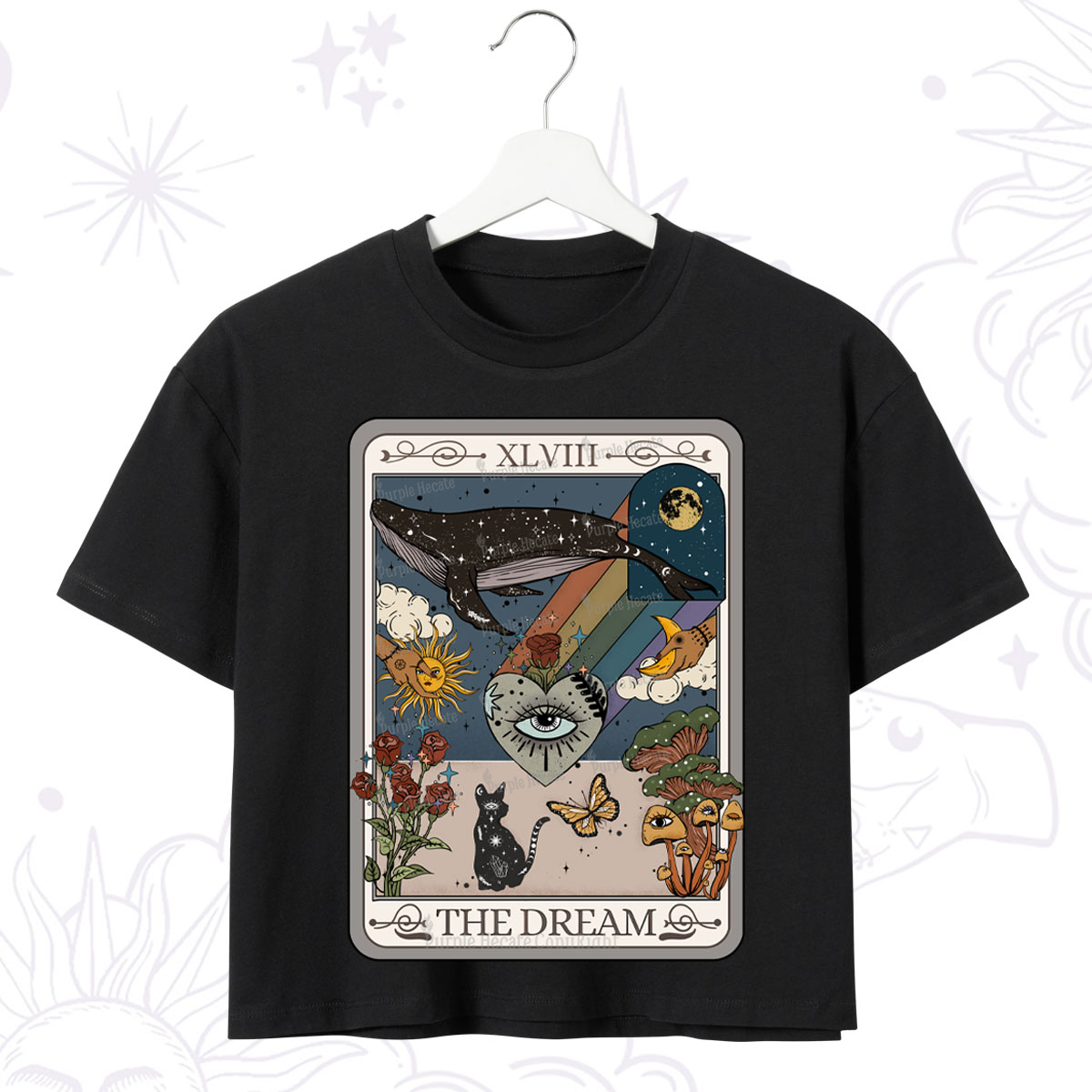 Purplehecate The Dream Tarot Crop T-Shirt