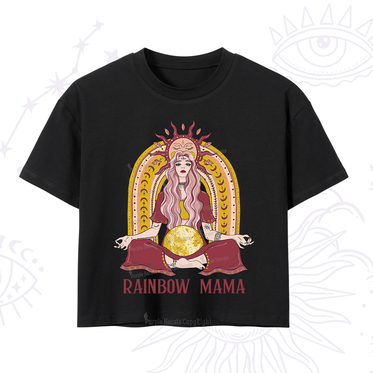 Purplehecate Rainbow Mama Crop T-Shirt