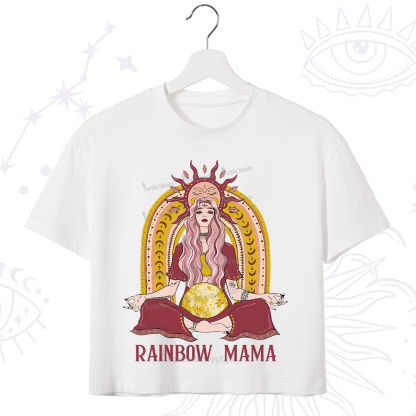 Purplehecate Rainbow Mama Crop T-Shirt