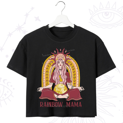 Purplehecate Rainbow Mama Crop T-Shirt