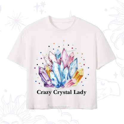 Purplehecate Crazy Crystal Crop T-Shirt