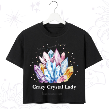 Purplehecate Crazy Crystal Crop T-Shirt
