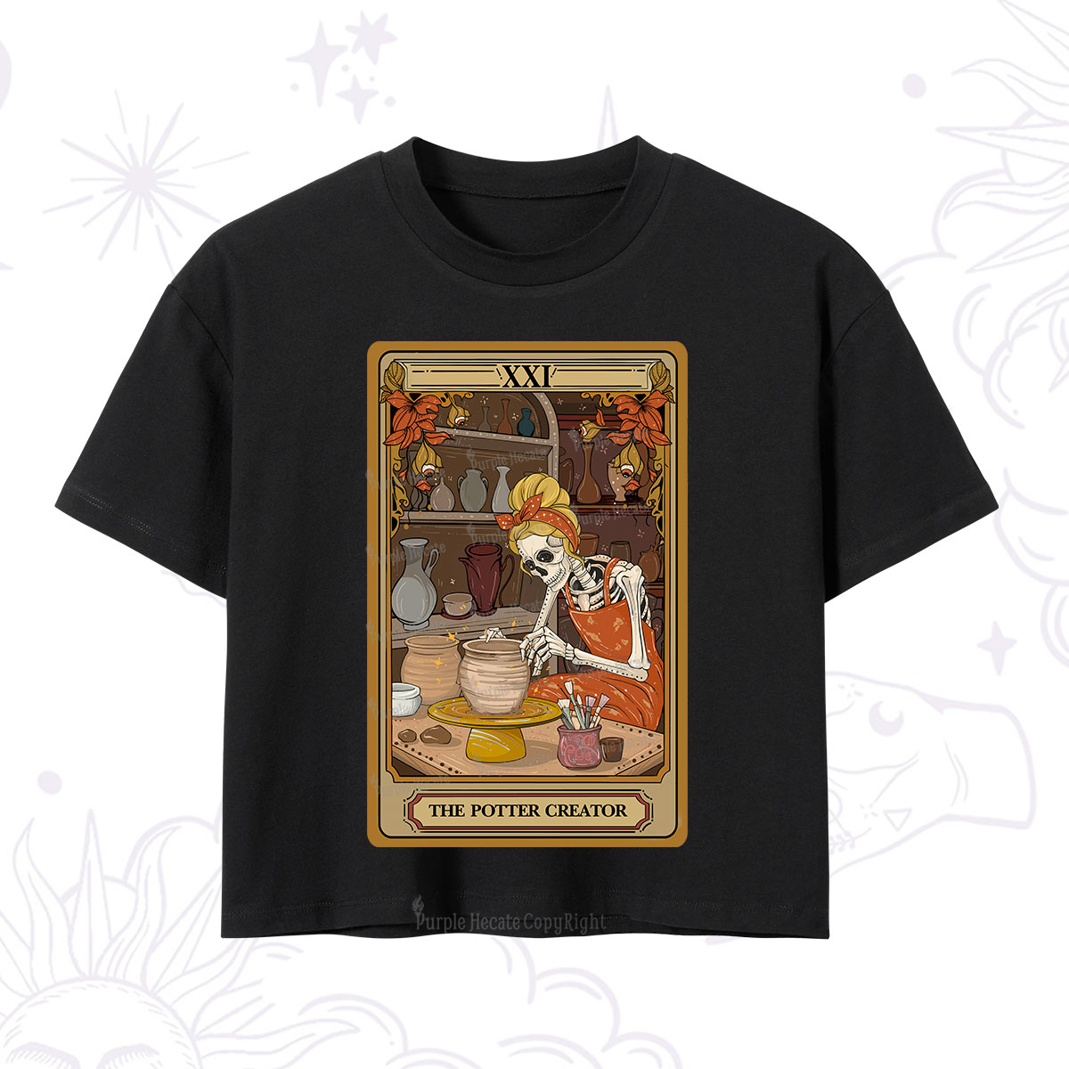 Purplehecate The Potter Tarot Crop T-Shirt