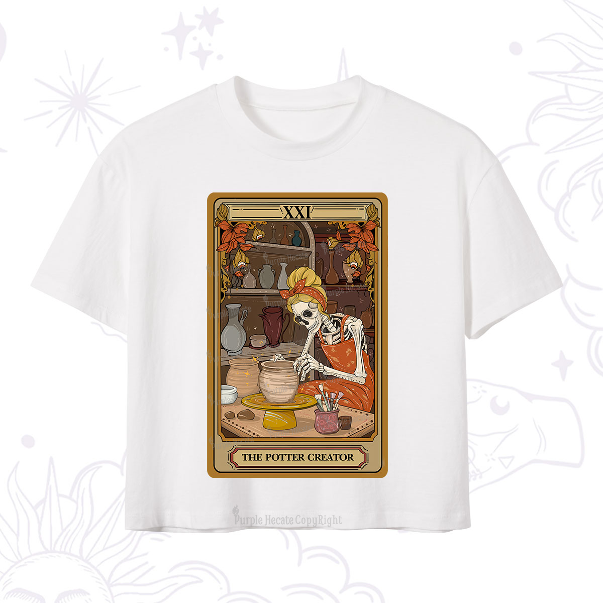 Purplehecate The Potter Tarot Crop T-Shirt