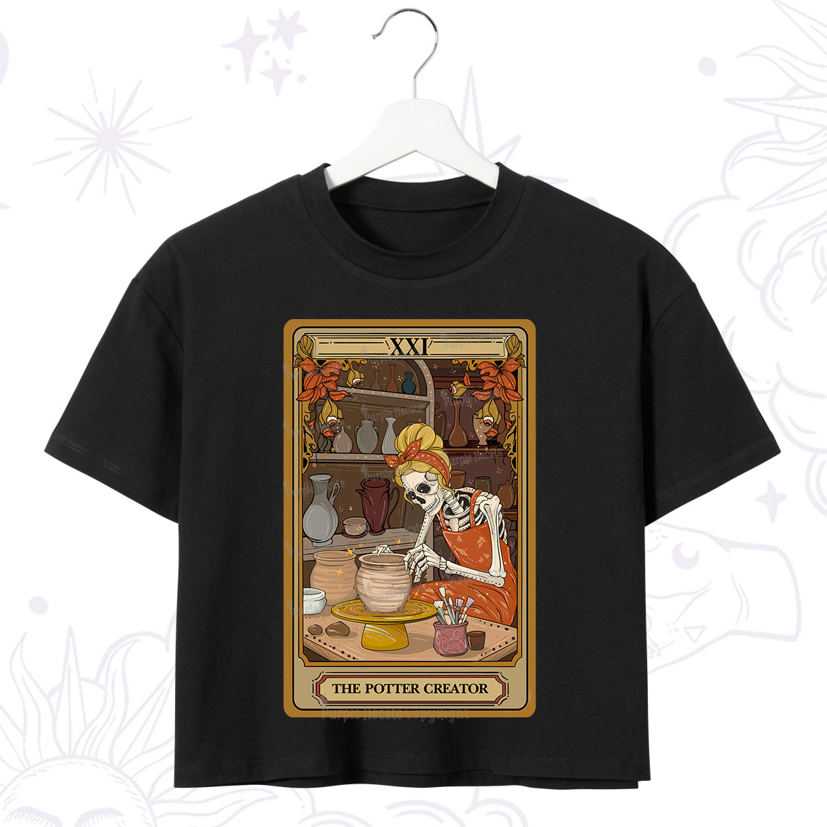 Purplehecate The Potter Tarot Crop T-Shirt