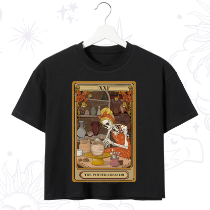 Purplehecate The Potter Tarot Crop T-Shirt