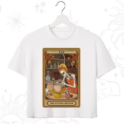 Purplehecate The Potter Tarot Crop T-Shirt