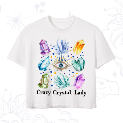Purplehecate Crysral Lady Crop T-Shirt