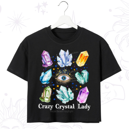 Purplehecate Crysral Lady Crop T-Shirt