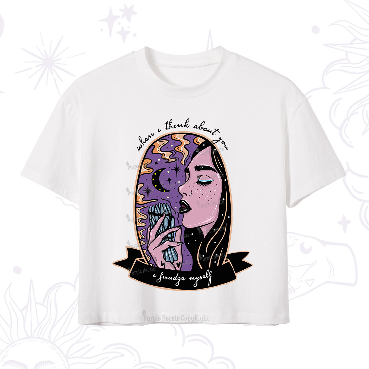 Purplehecate When I Think About You Crop T-Shirt