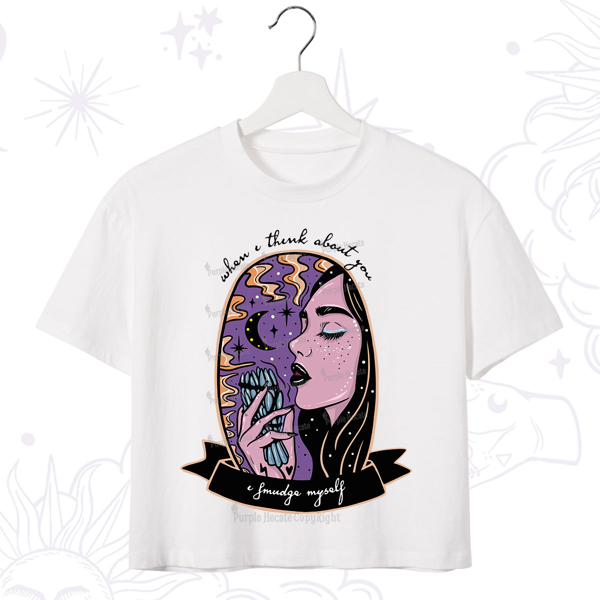 Purplehecate When I Think About You Crop T-Shirt