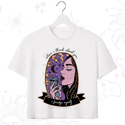 Purplehecate When I Think About You Crop T-Shirt