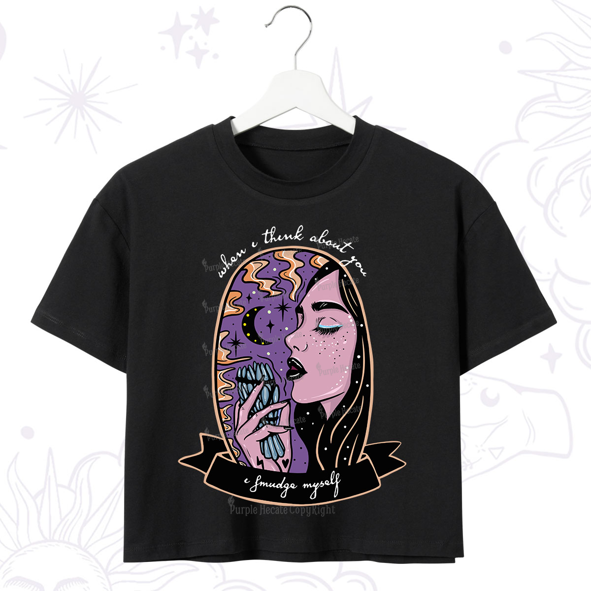 Purplehecate When I Think About You Crop T-Shirt