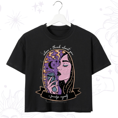 Purplehecate When I Think About You Crop T-Shirt