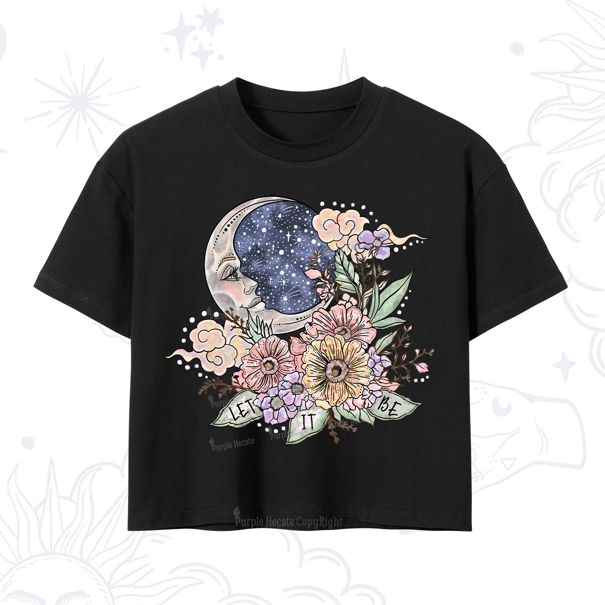 Purplehecate Let It Be Crop T-Shirt