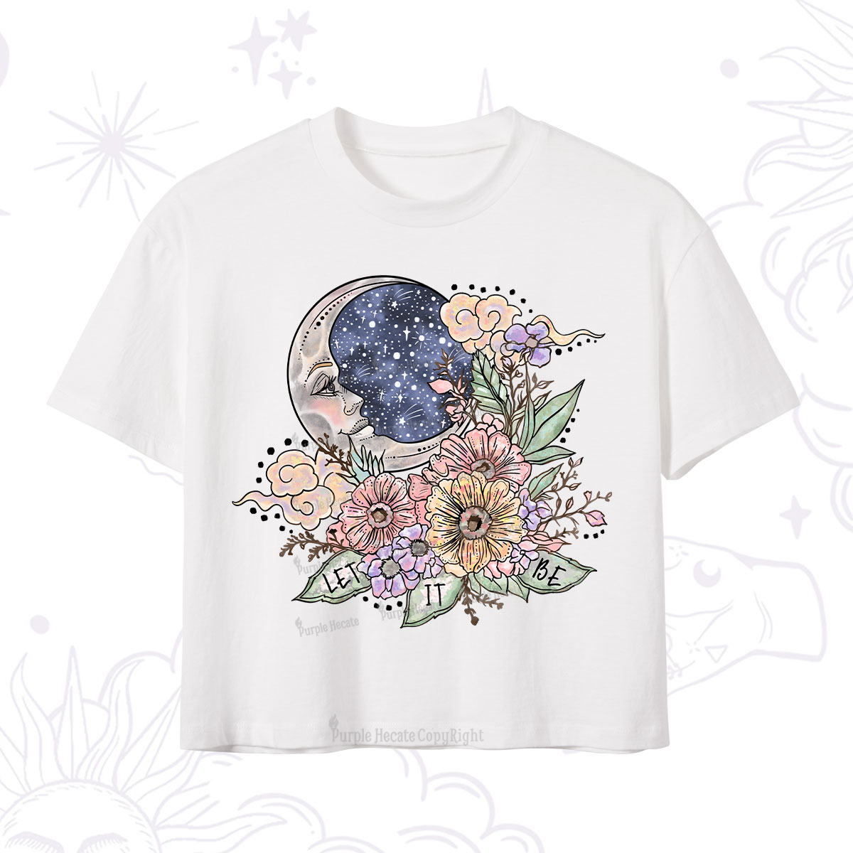 Purplehecate Let It Be Crop T-Shirt