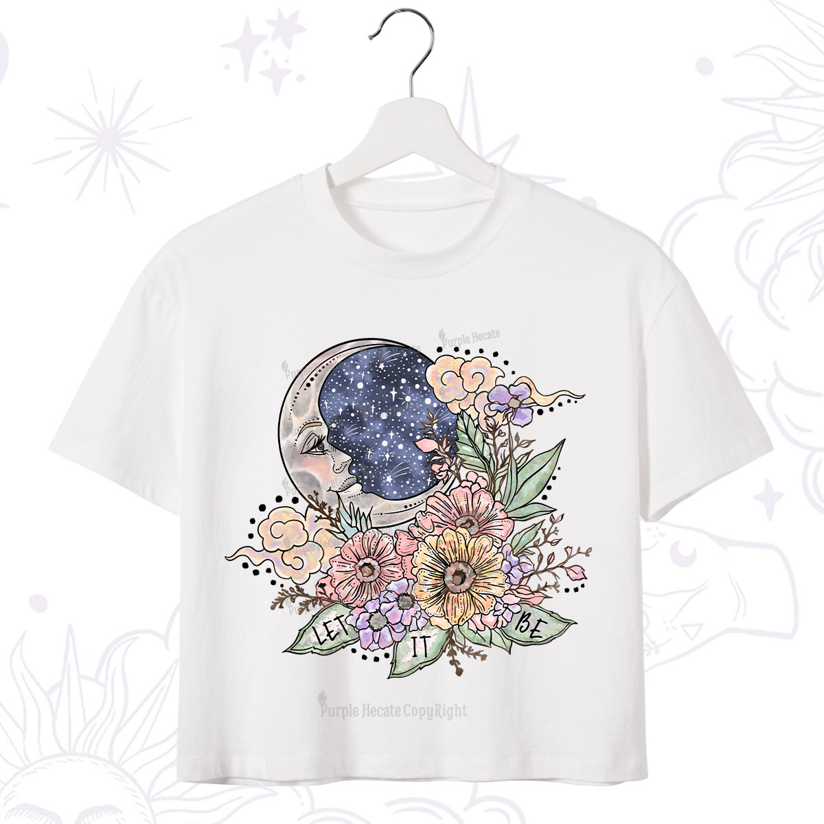 Purplehecate Let It Be Crop T-Shirt