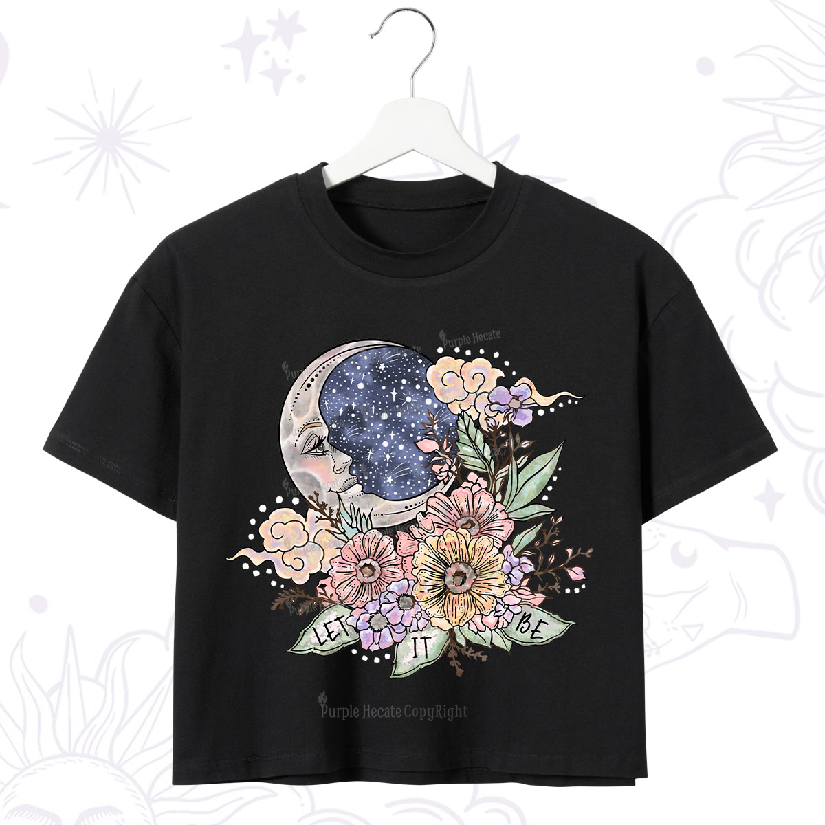 Purplehecate Let It Be Crop T-Shirt