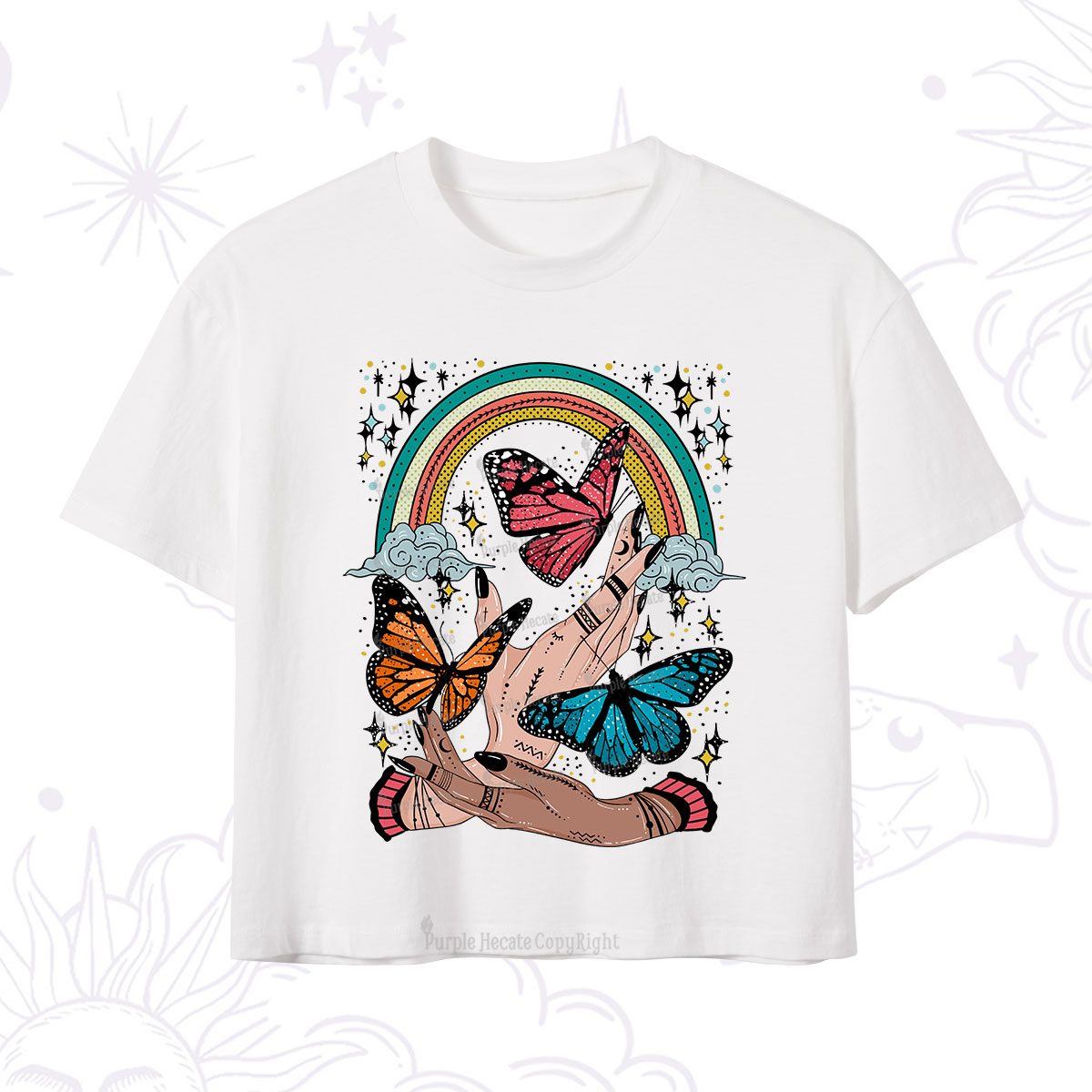 Purplehecate Metamorphoses Crop T-Shirt