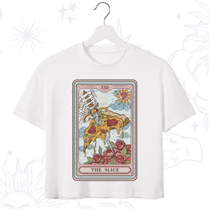 Purplehecate The Slice Food Tarot Crop T-Shirt