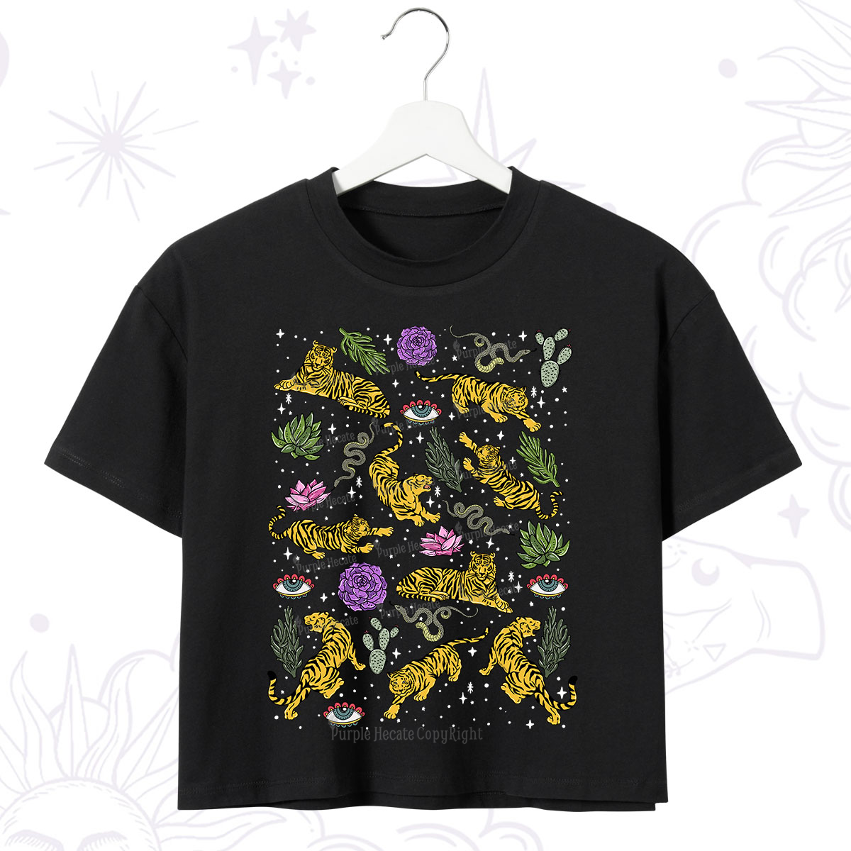 Purplehecate Desert Tiger Crop T-Shirt