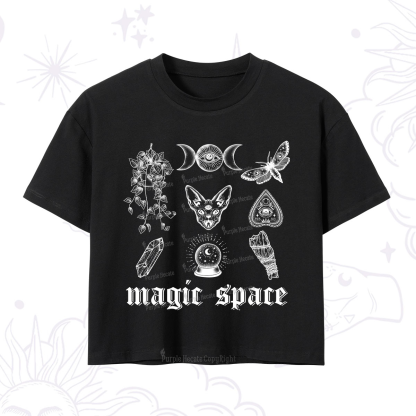 Purplehecate Magic Space Crop T-Shirt