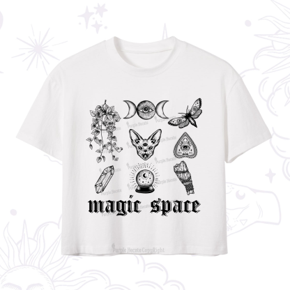 Purplehecate Magic Space Crop T-Shirt