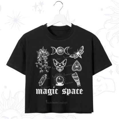 Purplehecate Magic Space Crop T-Shirt
