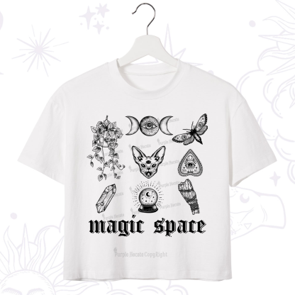 Purplehecate Magic Space Crop T-Shirt