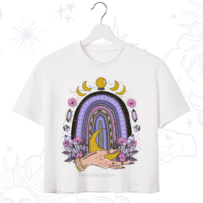 Purplehecate Magic Rainbow Crop T-Shirt