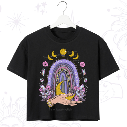 Purplehecate Magic Rainbow Crop T-Shirt