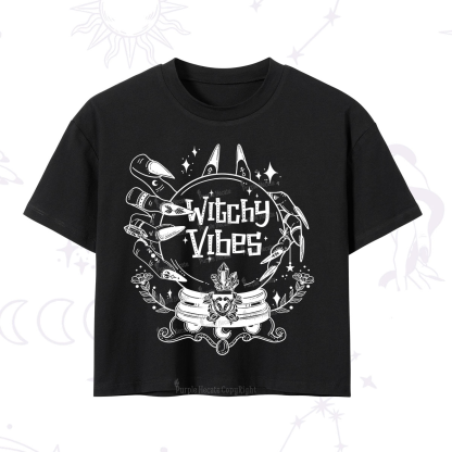 Purplehecate Witchy Vibes Crop T-Shirt
