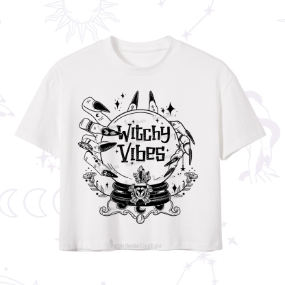 Purplehecate Witchy Vibes Crop T-Shirt