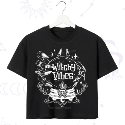 Purplehecate Witchy Vibes Crop T-Shirt