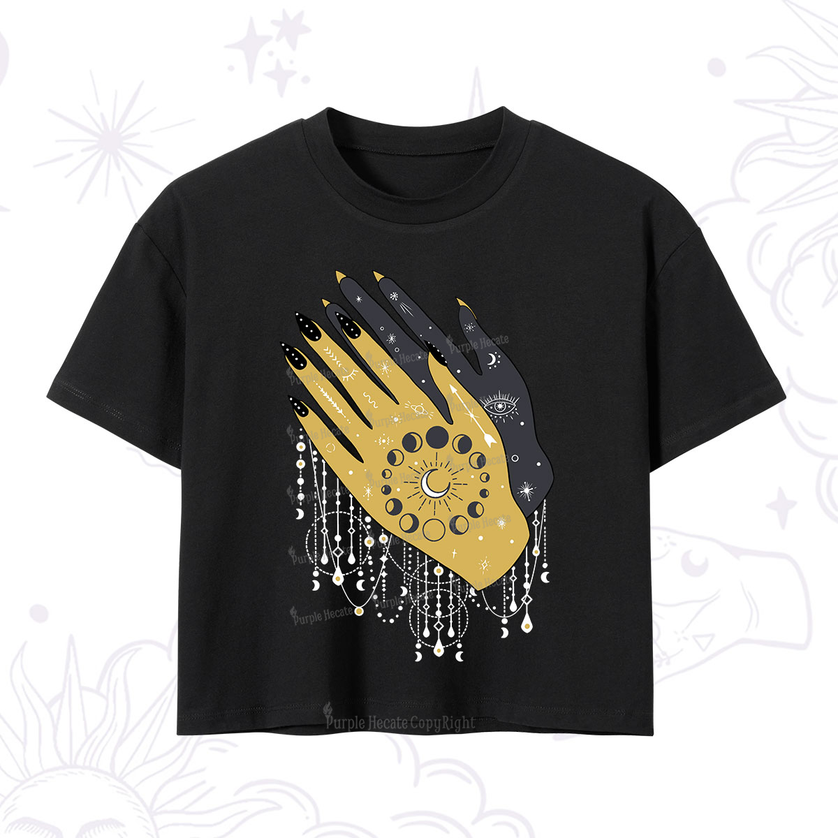 Purplehecate Wash Your Hands Crop T-Shirt