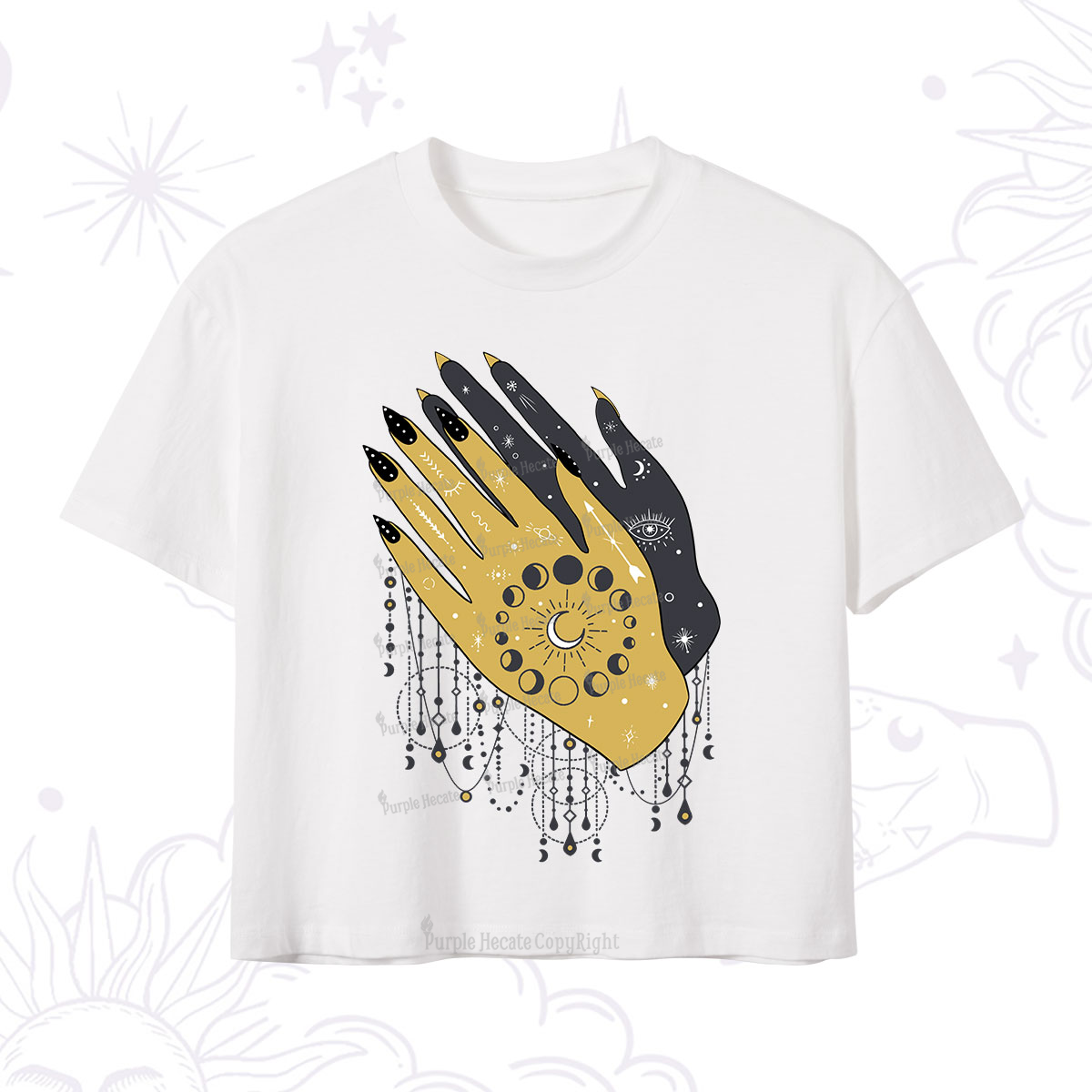 Purplehecate Wash Your Hands Crop T-Shirt